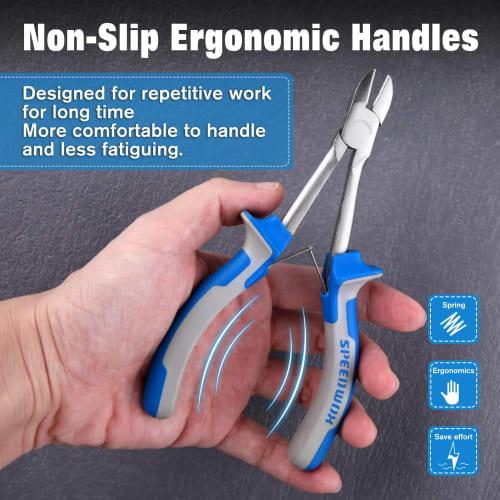 SPEEDWOX Long Reach Mini Plastic Nippers, Perfect for Precision Cutting In Hard-to-Reach Spaces, Long Size, Compact, Gate Cutting, Lightweight, Long T