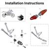 Touring Rear Foot Pedals For BMW R1300GS R 1300GS 2023- Adjustable Passenger Footpegs Accessories