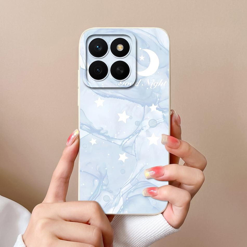 For Honor X8C 4G Case Fashion Design Soft Liquid Silicone Camera Protection Back Cover For HonorX8C X8 C Anti Drop Phone Cases