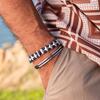 Pig&Hen Bold Bob Bracelet - Navy X Silver