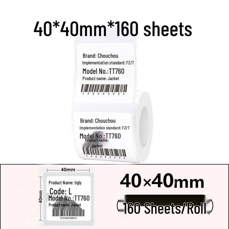 Jingchen B3S P50 T260 Food-Grade Waterproof Thermal Label Paper
