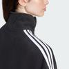 Adidas Originals Loose Polar Fleece Sweatshirt Half Zip Comfortable Striped Women Sweatshirt Black IY7266