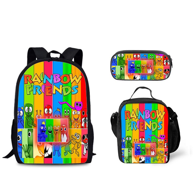Regenbogen Freunde Rucksack Mit Kühlakku Brotdose Und Federmäppchen Für Den Täglichen Gebrauch