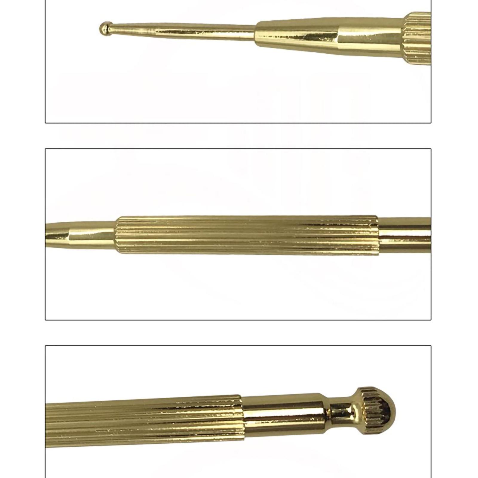 Brass spring-loaded acupoint probe, ear acupoint detector, stainless steel springless probe pen