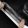 4Pcs Carbon Fiber Car Door Sill Protection Sticker Anti-scratch Refit Sticker For Porsche 911 918 928 944 968 Boxster Cayenne Macan Panamera