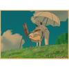Poster da Parete in Carta Kraft Retrò: Laputa: Laputa: Castello nel cielo di Hayao Miyazaki