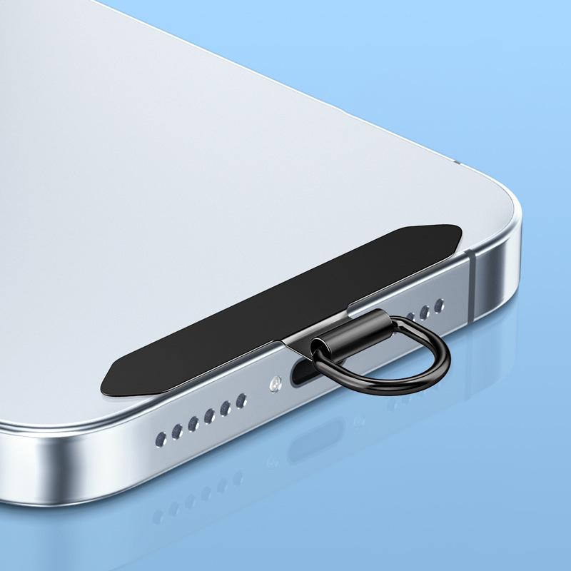 1/3/5 st Ultratunn Metall Telefon Lanyard Patch Hängande Klämma Fäste för iPhone Samsung Xiaomi Honor Universellt Telefonfodral