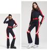 GsouSnow Damen Slim Fit Koreanischer Stil Einteiliger Skianzug - Wasserdicht, Winddicht und Atmungsaktiv für Wärme