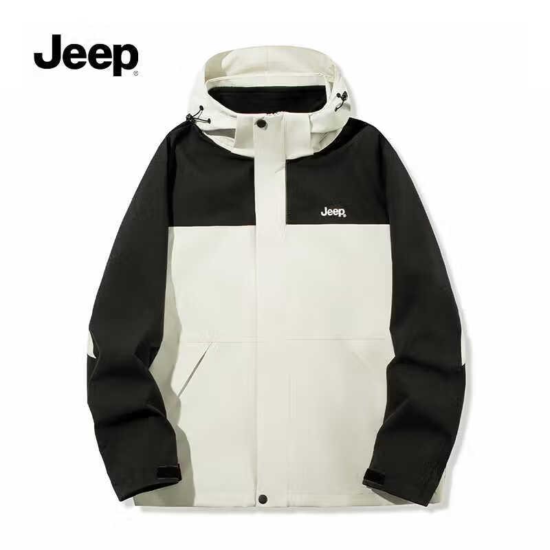 JEEP Men s Outdoor Mountaineering Jacket P833MWJ411 3XL/190 грязно-белый