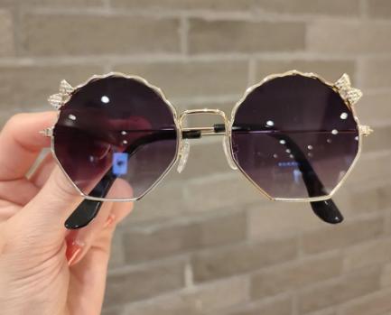 Children s Metal Bow Sunglasses One Size