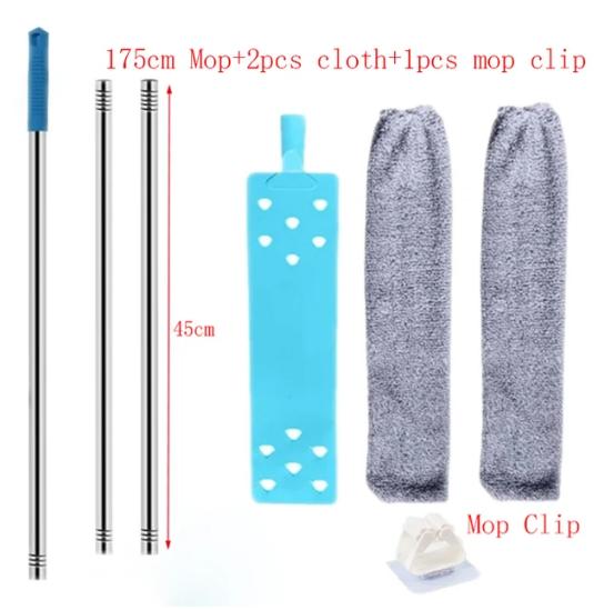 1/2/3pcs Cloth Retractable Dust Cleaner Under Appliance Microfiber Furniture Bedroom Sofa Bottom Household with Pole Washable