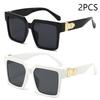 New Luxury Brand Designer Square Oversized Sunglasses Men Women Fashion Thick Frame Glasses Mens UV400 Male Celebrity