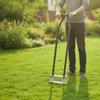 Spike Aerator with Foot Pedal Ergonomic Manual Lawn Matte Black