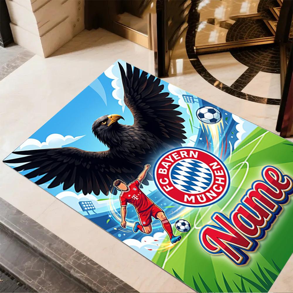 Bayern Munich Fan Poster Carpet Suitable for Study Room Outdoor Kitchen Dormitory Anti-slip Rug Decorate Offices Perfect Gift for Friends & Family