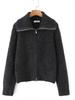 2025 Autumn/Winter Women's Double Zipper Lapel Cardigan Sweater - Versatile Casual Top
