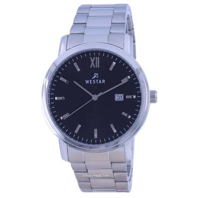 Black Dial Stainless Steel Quartz 50245 STN 103 Men's Watch