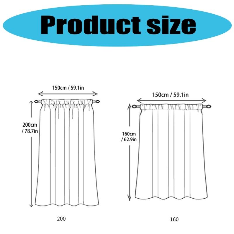 Leaf Embroidered White Sheer Curtains Rod Voile Drapes for Bedroom and Living Room for Privacy Protections Decors