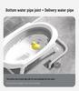 Newborn Bath & Care Station: Infant Bathtub, Diaper Changing, Drying Rack - No Bending