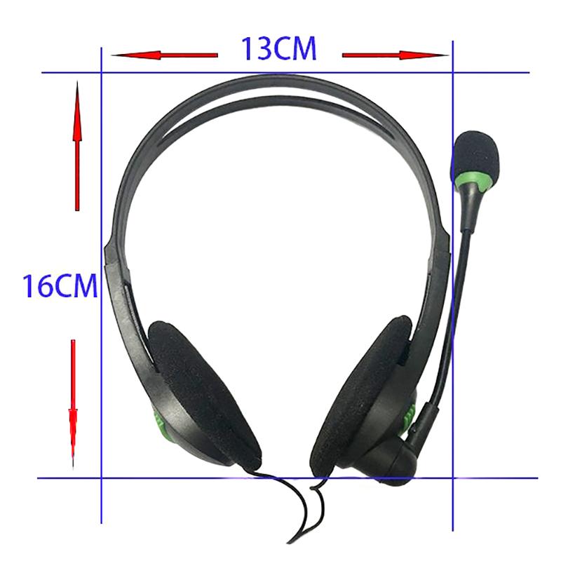 3.5Mm Wired Headphones Universal Headset With Microphone Noise Cancelling Earphone For Laptop Computer