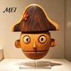 Festival Decoration Masque Nutcracker Head Masque, Realistic Puppet Full Face Holiday Masquerade for Festivals, Halloween Costume, Cosplay Party