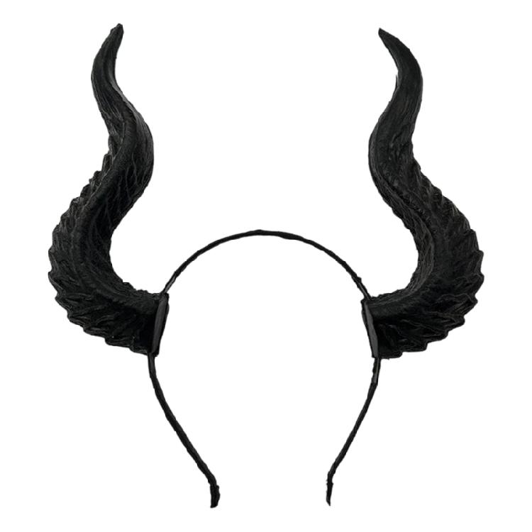 Bandeau à Cornes de Diable Costume d'Halloween pour Fêtes Cosplay, Photobooth, Styling de Scène et Détail de Fête Cornes en Plastique