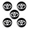 2/5/10 Stück 14MM Fernbedienungs-Autoschlüssel-Aufkleber Emblem Zubehör für Toyota TRD GR Yaris Corolla Avensis Aygo Vitz Vios Yaris Mark-X Mirai