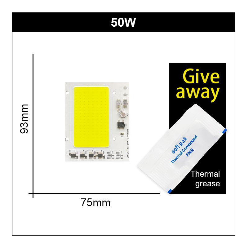 LED COB lamp Bead 180W 150W 100W 80W AC 220V IP65 Smart IC No Need Driver DIY Flood light Led Bulb Spotlight Outdoor Chip Lamp