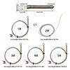 High Temperature Probe Fast Response Metal Wire K Type Thermocouple Temperature Sensors 0 to 600°C Sensors Probe