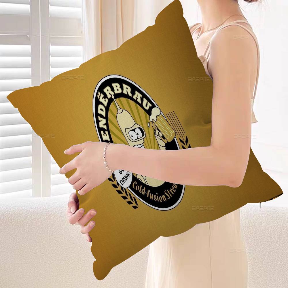 F-FuturamaS Decorative Room Aesthetics Pillow Case Home Decor Bedroom Sofa Bed Couch Pillow Cover 45x45