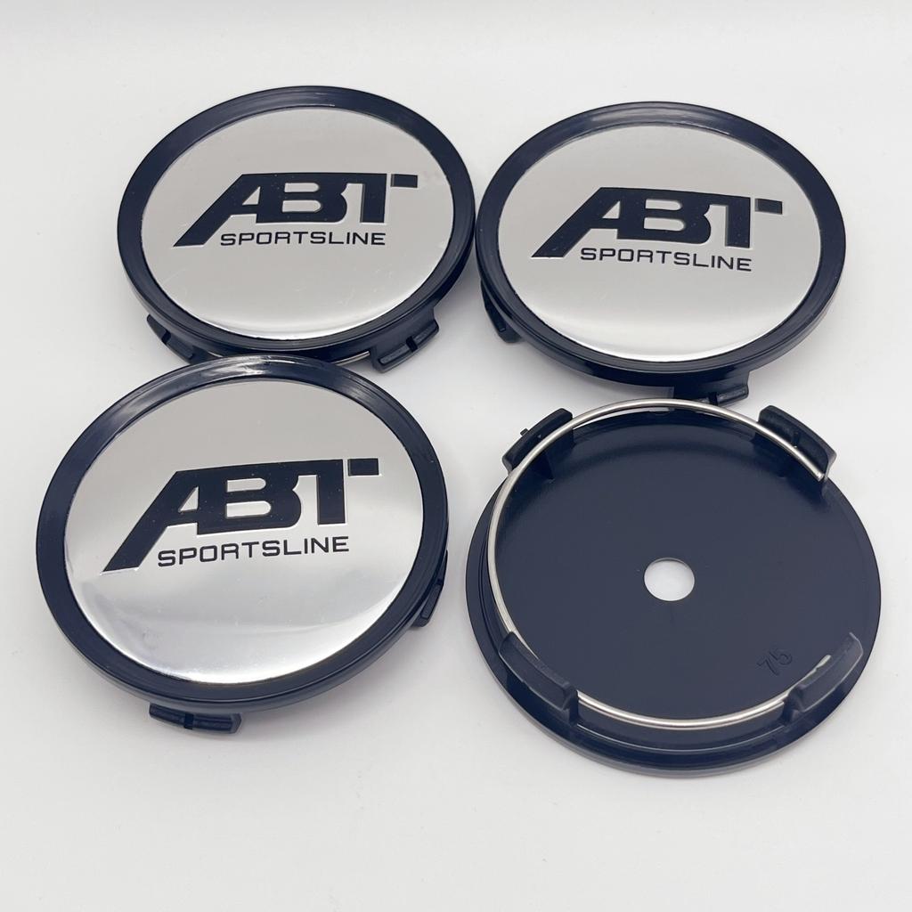 4pcs/Set High-Quality 75mm(for 65mm Stickers) Fit For ABT Wheel Center Hubcaps Car Styling Emblem Badge Auto Styling Accessories