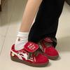 Red Dexun Shoes Women's 2025 Summer New Versatile Fashion Casual Sports Shoes Women's Korean Version of Student Forrest Gump Shoes Women