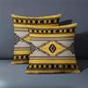 1 Pieces Yellow Brown Patterned Throw Pillow Decorative Cushions Polyester pillowcase, sofa  cushion cov Headboard Pillow