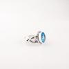 Rare Swiss Blue Topaz Gemstone 925 Sterling Silver Jewelry Handmade Promise Ring RR-8-4