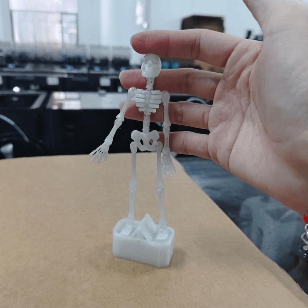 3D Printed Dancing Skeleton Aquarium Bubbler Movable Oxygen Skeleton Halloween Decor