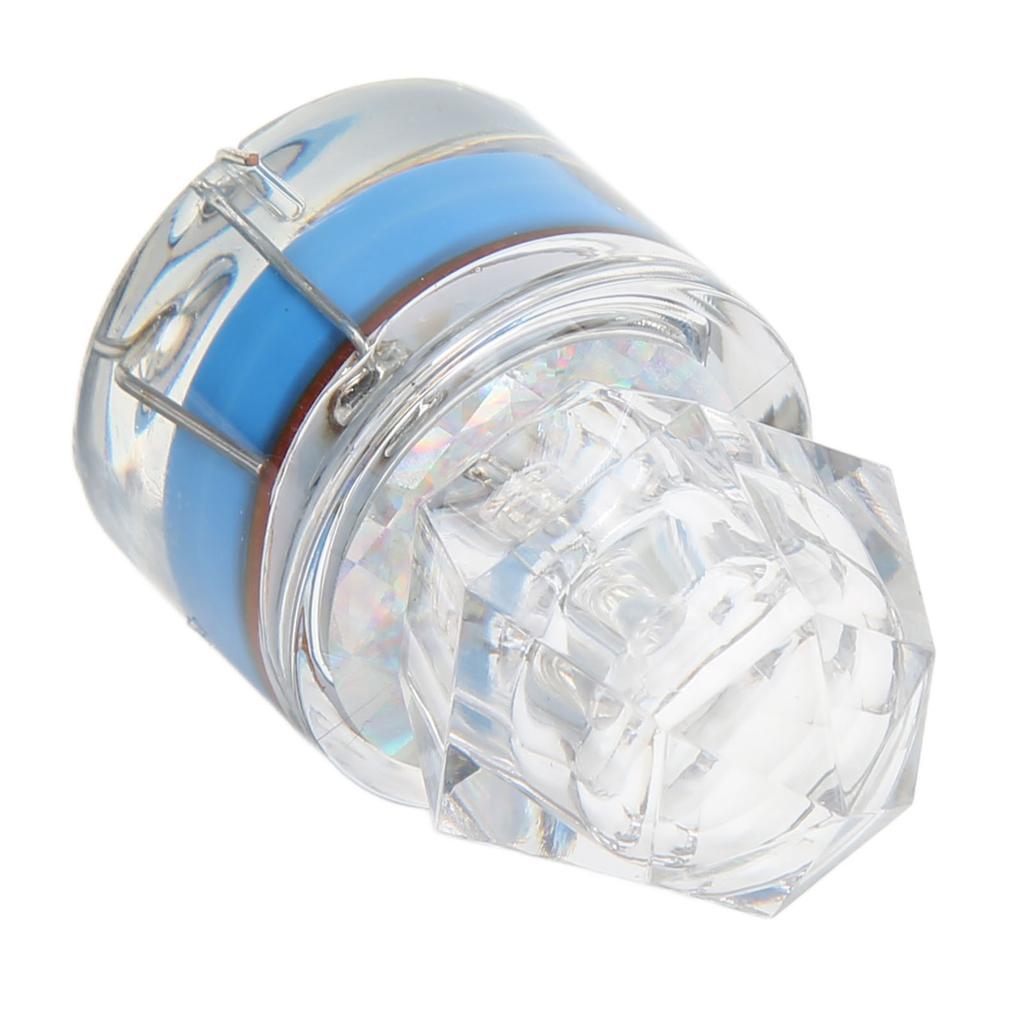 5Pcs Fishing Lure Light Diamond Shape LED Corrosion Resistance Auto Open Flashing Bass Lure Light Blue