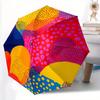 1pc Colorful Dots Pattern Automatic Open, Sturdy Iron Frame, Compact Folding Design, All-Season Portable Umbrella for Women & Men Yy250801115