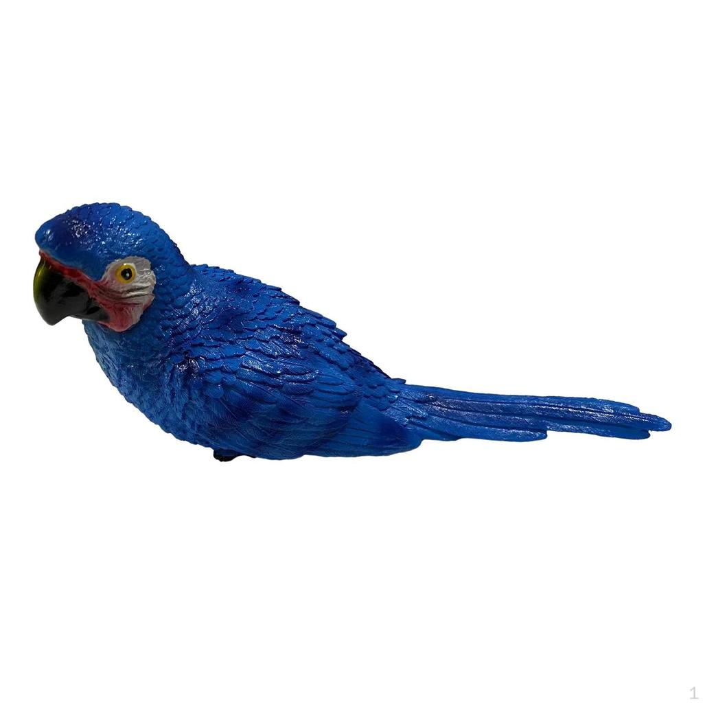 Feathered Birds, Resin Parrot Statues Landscape Animal Ornaments Crafts, Garden & Yard Decoration -