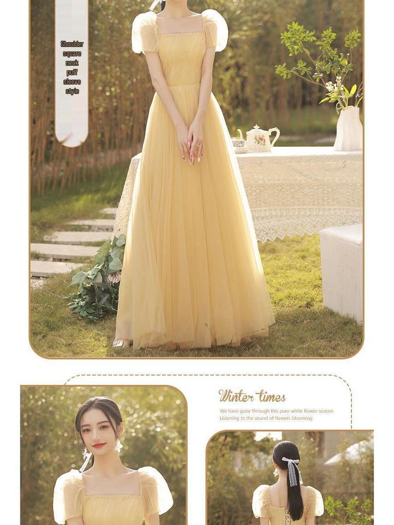 Mori Stil 2025 Herbst Brautjungfernkleid: Elegantes Feen-Abendkleid für Damenabschlussfeiern und besondere Anlässe