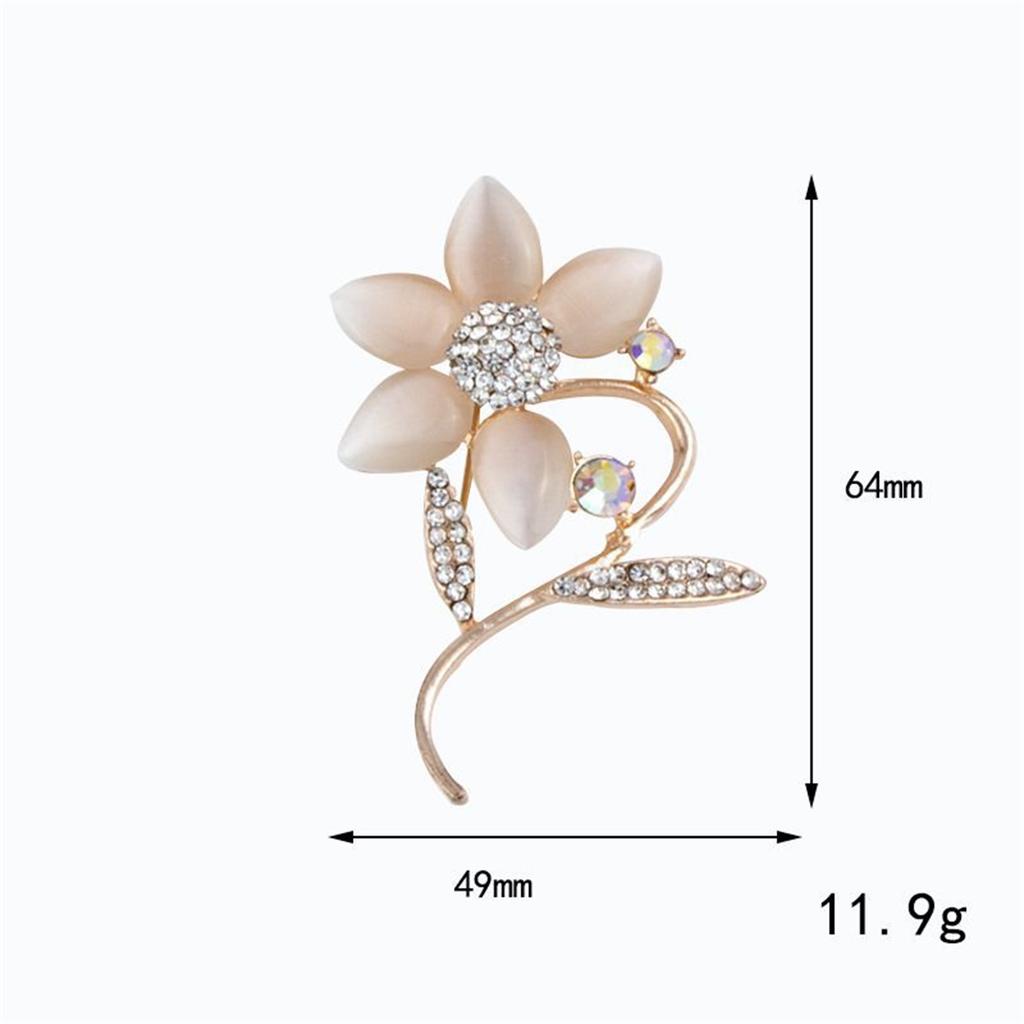 Pc Fashion Creative Flower Brooch Elegant Retro Korean Pin Beautiful Exquisite Jewelry Accessories Party Gift for Men and Women