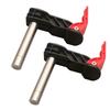 19Mm/20Mm Benches Dog Clamp Woodworking Benches Hold Down Clamp, Manual Flip Lever Board Holding Tool for Workbenches Routing Tasks