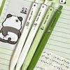 1/4Pcs Creative Cute Cartoon Panda Gradient Color Gel Pen Kawaii Student Stationery 0.5Mm Black Ink Pen School Office Supplies