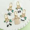 Adorable National Treasure Panda Metal Keychain – Cute & Quirky Cartoon Dāi Méng Panda Keyring Pendant for Men, Women, & Bag Charms.
