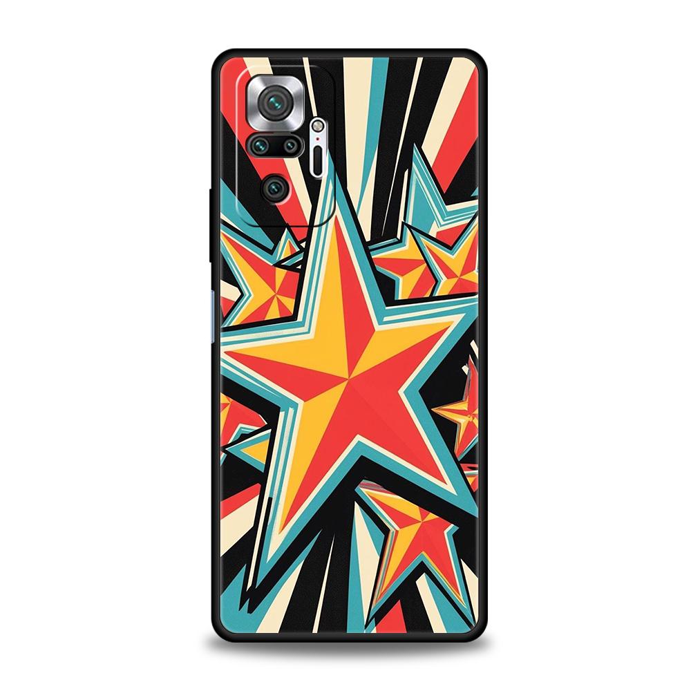 

Phone Case Cover for Redmi 14C 13C 10C Note 14 13 12 10 11 K40 K50 Gaming Pro Plus Soft TPU Yellow Star Cute Word Blue Creative Note 12 Pro 4G