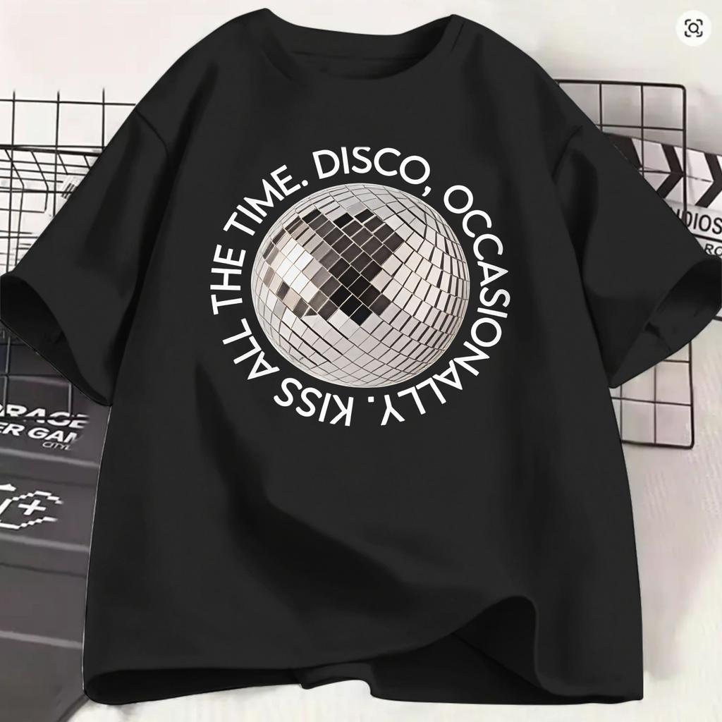 Streetwear T Shirt Summer Kiss All The Time Fashion T Shirts Harrys Styles 2026 100 Cotton Tshirt For Unisex Y2k Retro Clothes