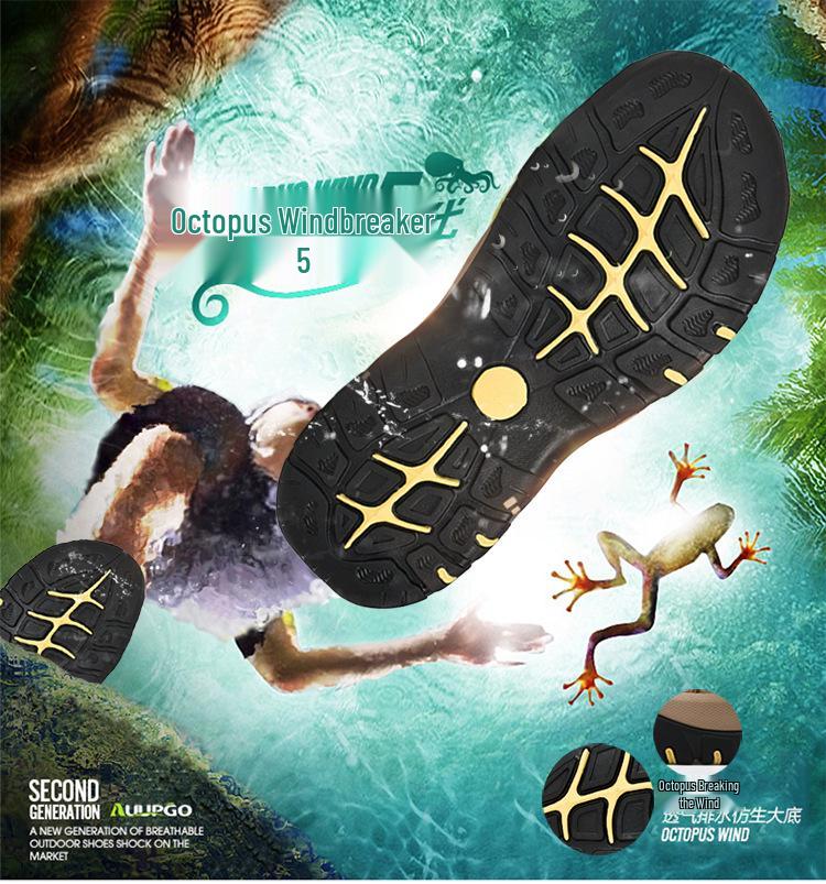 2019 Summer Men's Leather Trekking Sandals - Outdoor Stream-Crossing Cowhide Beach Shoes