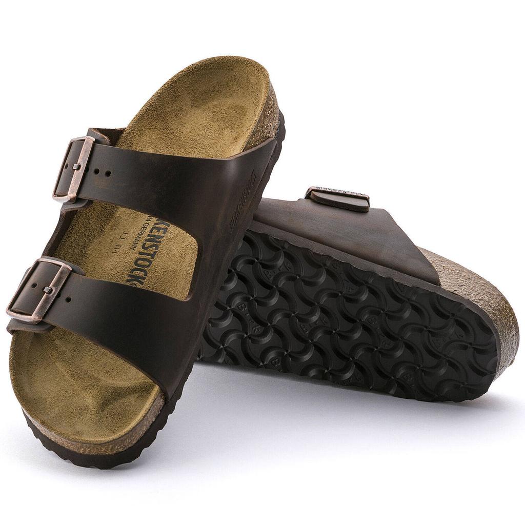 Brown Birkenstock Arizona BS Habana Men's/women's Regular Wide Sandals (0052531)