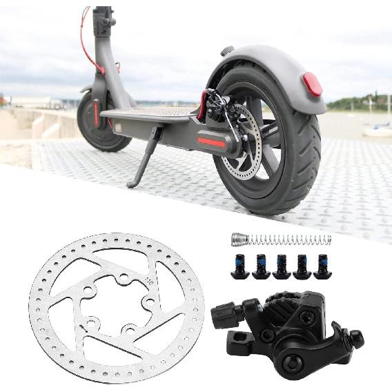 Akozon Disc Brake Caliper, Electric Scooter Disc Wheel Brake Kit, 110mm Disc Rotor Replacement For M365/Pro Electric Scooter