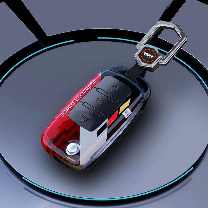 Protect Car Key Shell For Volkswagen Polo Passat B5 Golf 4 5 6 MK5 MK6 Eos Bora Beetle TSI New Carbon ABS Cover Case
