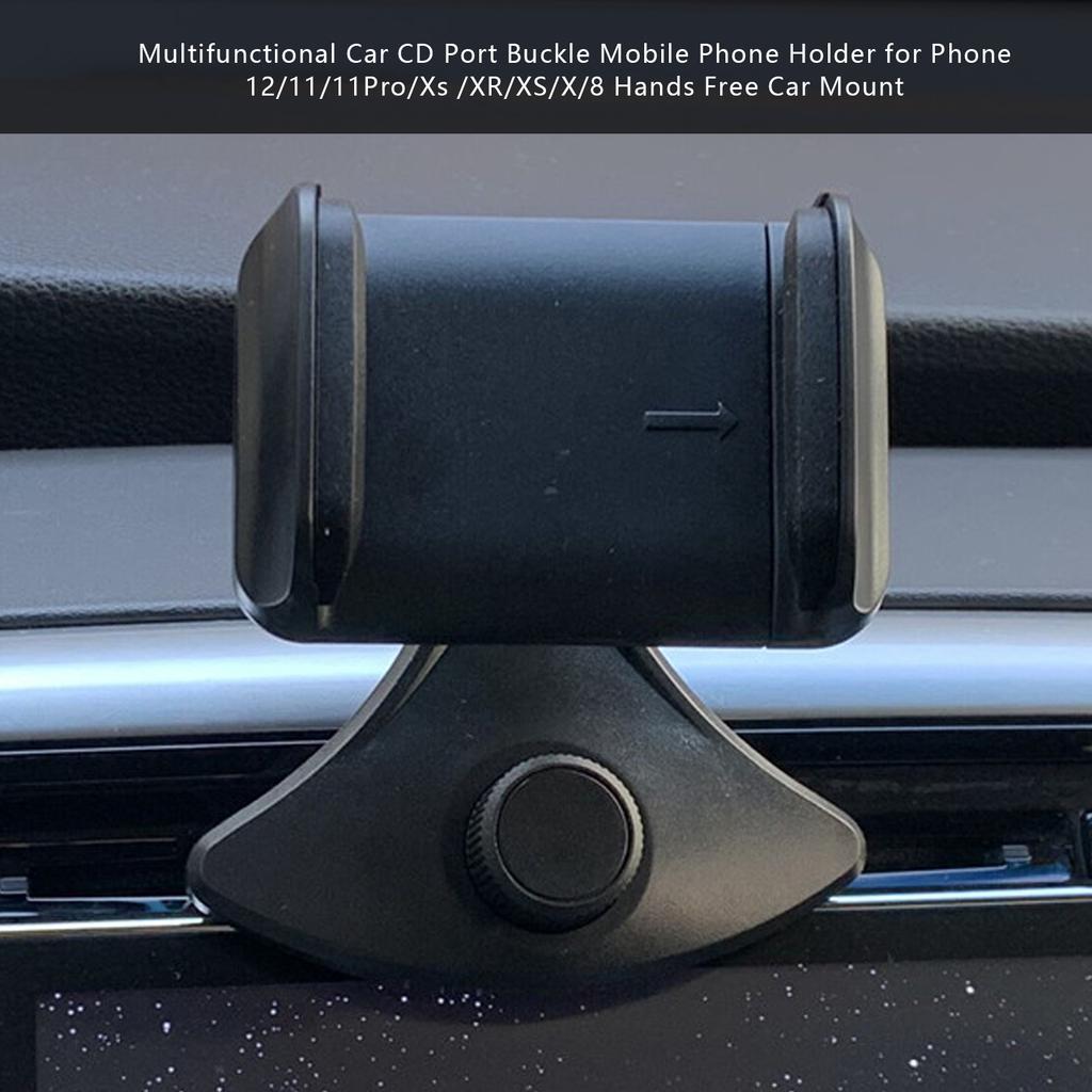 Multifunktionaler Auto-CD-Schacht-Schnallen-Handyhalter für Telefon 12/11/11Pro/Xs /XR/XS/X/8 Freisprech-Auto
