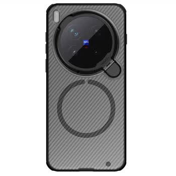 

Nillkin Чорне Дзеркало Магнітна Підставка Чохол для Телефону Протиударний vivo X300 Pro